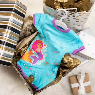 Mermaid Princess 6-12 Months Romper