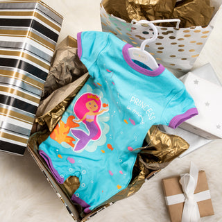 Mermaid Princess 6-12 Months Romper