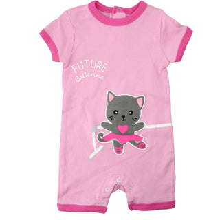Kitty Ballerina 6-12 Months Romper