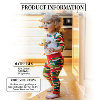 Christmas Camo Reindeer 6-12 Months Leggings