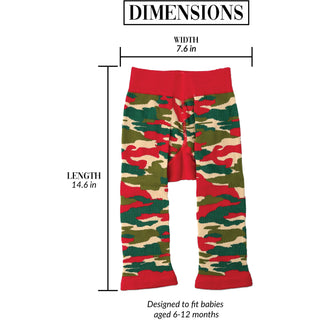 Christmas Camo Reindeer 6-12 Months Leggings