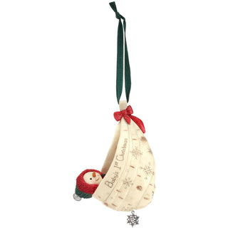 Baby's First Christmas 4.5" Baby Snowman Ornament