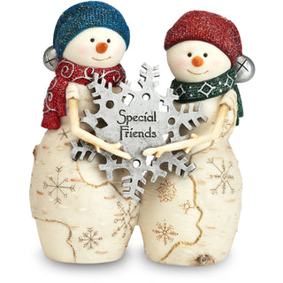Special Friends 4.5" Snowmen w/Snowflake