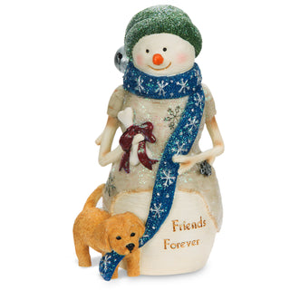 Friends Forever 4.5" Snowman with Puppy