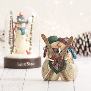 Love 4.5" Snowcouple with Skis