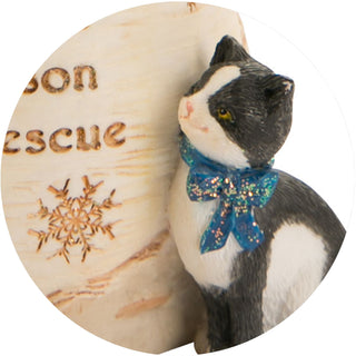 Rescue 5" Snowman with Puppy & Kitty