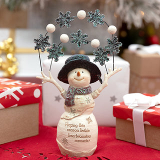 Heartwarming Memories 5.5" Snowman with Snowballs