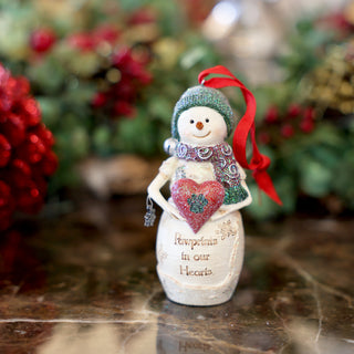 Pawprints 4" Snowman Ornament