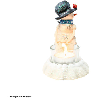 Cold Outside 4.5" Snowman with Tealight Holder