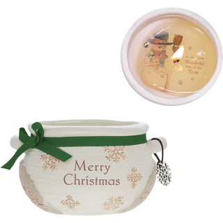 Merry Christmas 9 oz - 100% Soy Wax Reveal Candle
Scent: Winter Snow