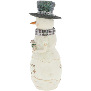 Owl Holidays 6" Snowman Holding Owls