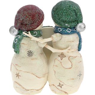 Christmas  Friends 4.5" Snowmen Holding a Frame