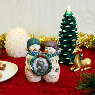 Christmas Friends 4.5" Snowmen Holding a Frame