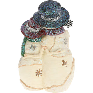 Welcome 5" Snowcouple Holding Snowbaby