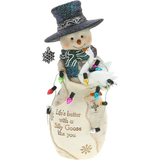 Silly Goose 6" Snowman with Goose