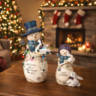 Silly Goose 6" Snowman with Goose