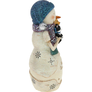 Paw-lidays 5" Snowman with Kitten and Puppy