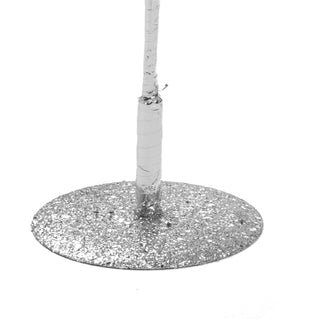 Silver 25" & 22" Decorative Gemmed Trees (Set of 2)