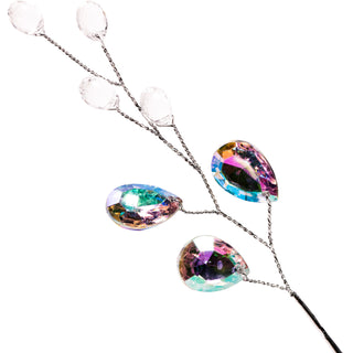 Iridescent 25" & 22" Decorative Gemmed Trees (Set of 2)