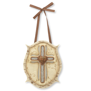 Faith 4.5" x 5.75" Cross Plaque