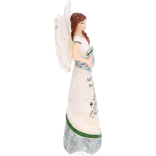 Irish Blessing 6.5" Angel with Claddagh