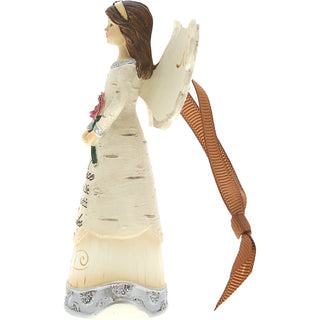 Niece 4.5" Angel Holding Flower Ornament