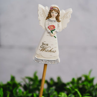 Best Wishes 3" Angel Floral Pick