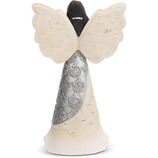 With God 6.5" EBN Angel with Cross