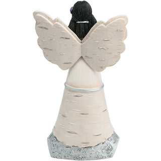 Bless this Home 6" EBN Angel Holding Bird House