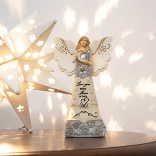 Love You 6" Angel Holding Moon