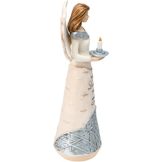 Light 9" Angel Holding Candle