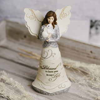 Blessed 7.5" Angel Holding Bunny
