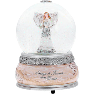 Forever in Our Hearts LED Lit, 100mm Musical Water Globe