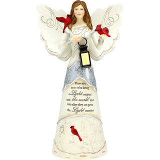 Light Remains 9" Angel Holding Lantern