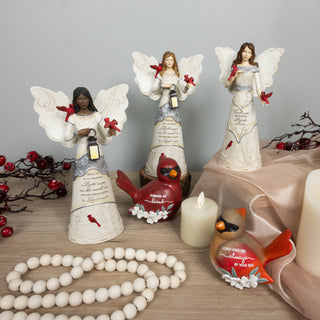 Light Remains 9" Angel Holding Lantern