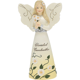 Grandmother 5" Angel Holding Daisies