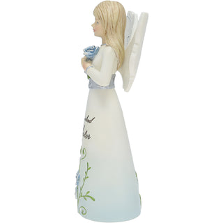 Sister 5" Angel Holding Roses