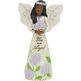 EBN An Angel 5" EBN Angel Holding Hydrangeas