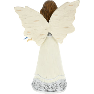 From Above 5.5" Angel Figurine with Bluebirds