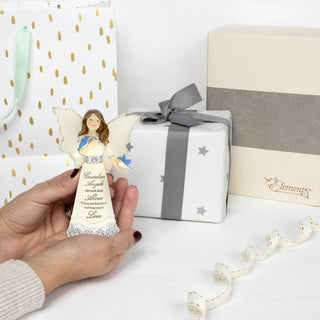 From Above 5.5" Angel Figurine with Bluebirds