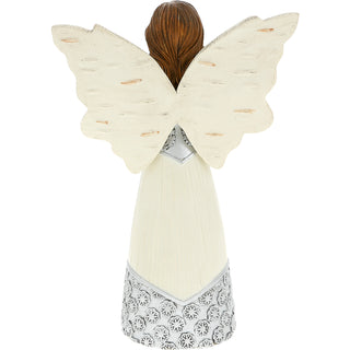 Family 5.5" Angel Figurine with Goldfinches