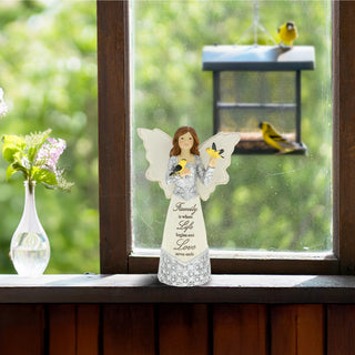 Family 5.5" Angel Figurine with Goldfinches