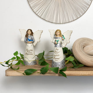 Friendship 5.5" Angel Figurine with Blue Jay