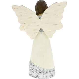 Love Peace Faith 5.5" Angel Figurine with Robins