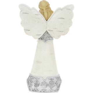 Gifts 6" Angel Holding Flowers and Bunny