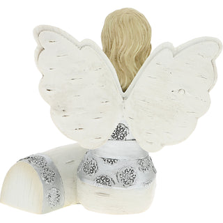 Dog Paw Prints 4" Angel with Dog