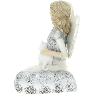 Cat Paw Prints 4" Angel with Cat