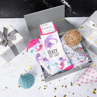 Crazy Cat Lady Unisex Crew Socks Size: M/L