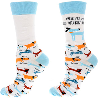 Dog Walkin' Unisex Crew Socks Size: M/L