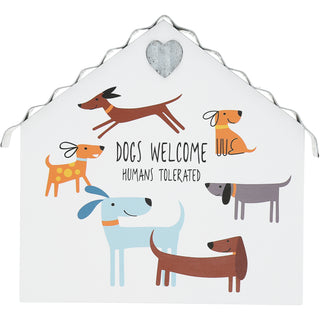 Dogs Welcome 6" MDF Plaque